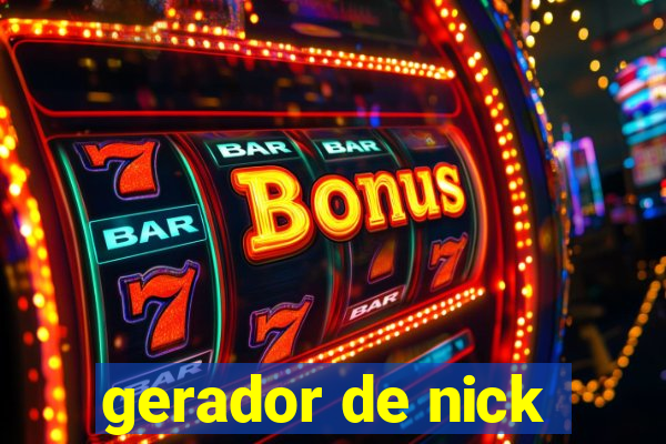 gerador de nick